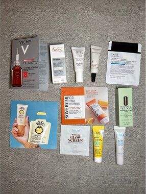 Skincare Samples Bundle Lot Minis Avene Sunday RIley Supergoop Cerave